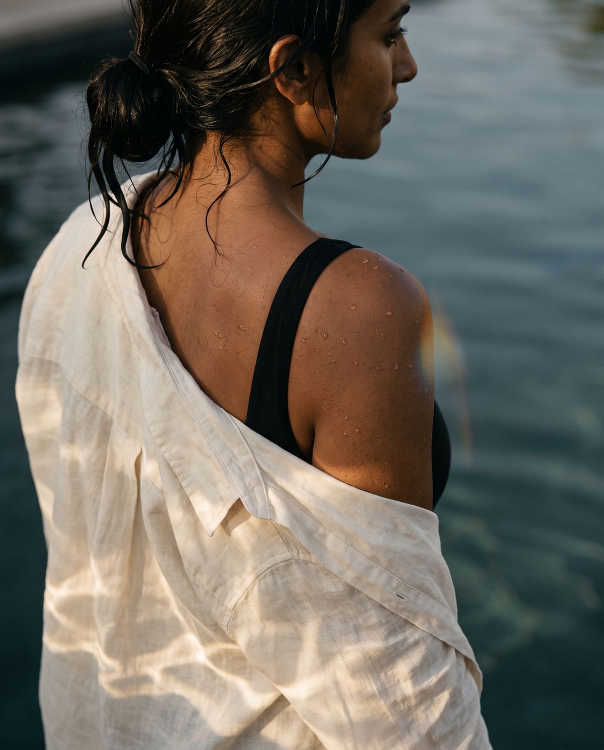 Linen shirt by the water